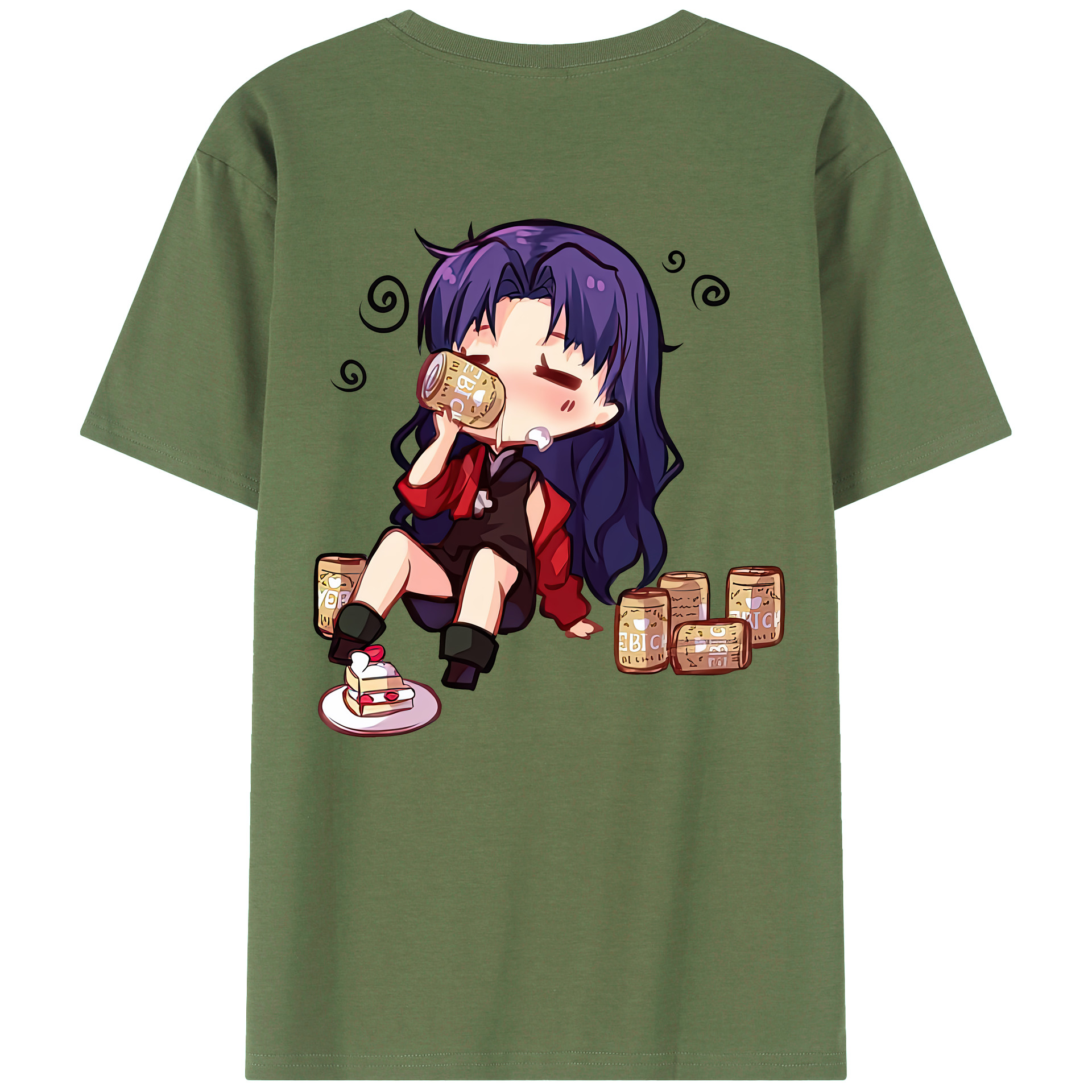 （画像用） EVA 新世紀エヴァンゲリオン 綿100％ メンズ半袖Tシャツ（バックプリント） 通気性